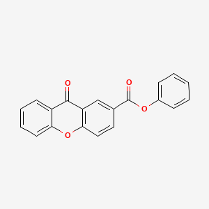 molecular formula C20H12O4 B14492914 Phenyl 9-oxo-9H-xanthene-2-carboxylate CAS No. 64026-57-9