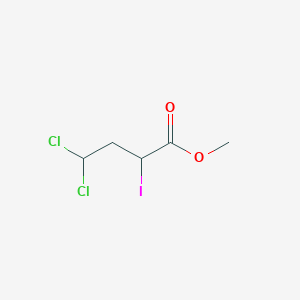molecular formula C5H7Cl2IO2 B14492920 Methyl 4,4-dichloro-2-iodobutanoate CAS No. 64374-66-9