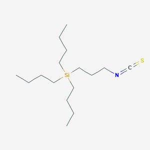 molecular formula C16H33NSSi B14492971 Tributyl(3-isothiocyanatopropyl)silane CAS No. 63007-94-3