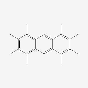 molecular formula C22H26 B14492995 Anthracene, 1,2,3,4,5,6,7,8-octamethyl- CAS No. 64094-28-6