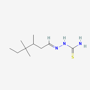 molecular formula C10H21N3S B14493107 beta,gamma,gamma-Trimethylcaproaldehyde thiosemicarbazone CAS No. 63884-77-5