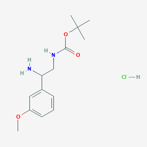 [2-Amino-2-(3-methoxy-phenyl)-ethyl]-carbamic acid tert-butyl ester hydrochloride