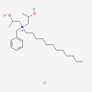 molecular formula C25H46ClNO2 B14493130 Benzyldodecylbis(2-hydroxypropyl)ammonium chloride CAS No. 65059-91-8