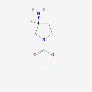(R)-tert-Butyl 3-amino-3-methylpyrrolidine-1-carboxylate