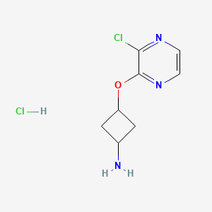 B1449317 3-(3-Chloro-pyrazin-2-yloxy)-cyclobutylamine hydrochloride CAS No. 1349184-52-6