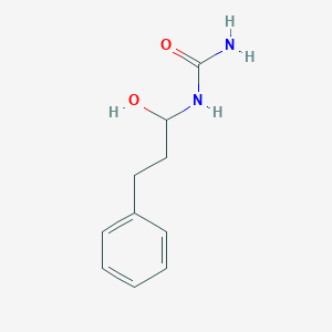 molecular formula C10H14N2O2 B14493203 N-(1-Hydroxy-3-phenylpropyl)urea CAS No. 64280-41-7