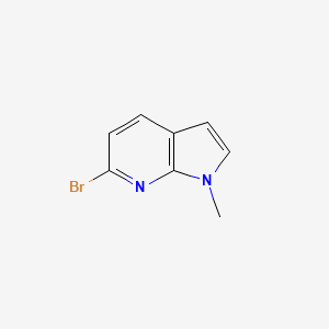 molecular formula C8H7BrN2 B1449321 6-Bromo-1-methyl-1H-pyrrolo[2,3-b]pyridine CAS No. 934568-29-3
