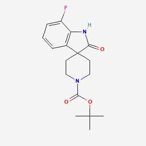 tert-Butyl 7-fluoro-2-oxospiro[indoline-3,4'-piperidine]-1'-carboxylate