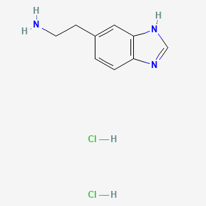 molecular formula C9H13Cl2N3 B1449324 2-(1H-苯并咪唑-5-基)-乙胺二盐酸盐 CAS No. 1956366-01-0