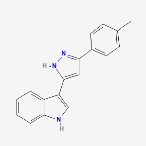 molecular formula C18H15N3 B14493250 SD-066-4 CAS No. 64640-77-3