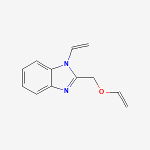 molecular formula C12H12N2O B14493253 1-Ethenyl-2-[(ethenyloxy)methyl]-1H-benzimidazole CAS No. 63634-48-0