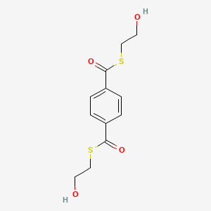 molecular formula C12H14O4S2 B14493290 S~1~,S~4~-Bis(2-hydroxyethyl) benzene-1,4-dicarbothioate CAS No. 64339-44-2