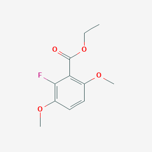 molecular formula C11H13FO4 B1449330 Ethyl 2-fluoro-3,6-dimethoxybenzoate CAS No. 1352306-33-2