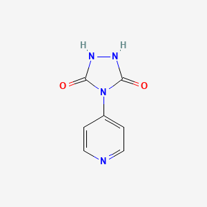 molecular formula C7H6N4O2 B1449334 4-(吡啶-4-基)-1,2,4-三唑烷-3,5-二酮 CAS No. 1795457-36-1