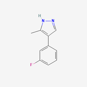 B1449337 4-(3-Fluorophenyl)-3-methyl-1H-pyrazole CAS No. 2047972-90-5