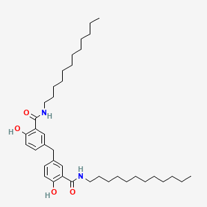 molecular formula C39H62N2O4 B14493440 3,3'-Methylenebis(N-dodecyl-6-hydroxybenzamide) CAS No. 64401-33-8