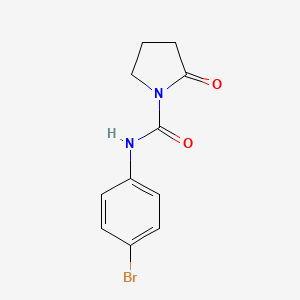 molecular formula C11H11BrN2O2 B14493445 N-(4-Bromophenyl)-2-oxopyrrolidine-1-carboxamide CAS No. 63986-78-7