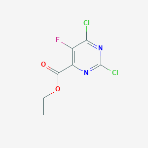molecular formula C7H5Cl2FN2O2 B1449345 Ethyl 2,6-dichloro-5-fluoropyrimidine-4-carboxylate CAS No. 1266238-63-4
