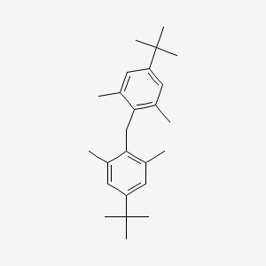 molecular formula C25H36 B14493459 1,1'-Methylenebis(4-tert-butyl-2,6-dimethylbenzene) CAS No. 65338-71-8