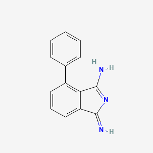 molecular formula C14H11N3 B14493463 1-Imino-4-phenyl-1H-isoindol-3-amine CAS No. 65558-70-5