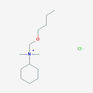 molecular formula C13H28ClNO B14493487 N-(Butoxymethyl)-N,N-dimethylcyclohexanaminium chloride CAS No. 64632-06-0