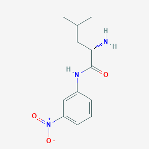 molecular formula C12H17N3O3 B14493518 N-(3-Nitrophenyl)-L-leucinamide CAS No. 63277-11-2