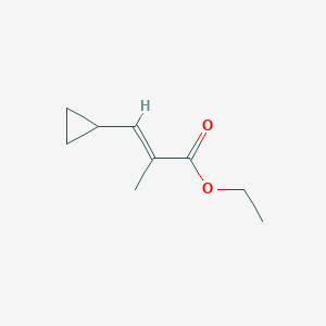 molecular formula C9H14O2 B1449352 Ethyl 3-cyclopropyl-2-methylacrylate CAS No. 26577-96-8