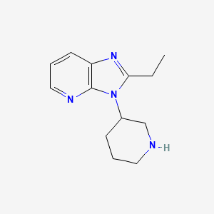 molecular formula C13H18N4 B1449358 2-ethyl-3-(piperidin-3-yl)-3H-imidazo[4,5-b]pyridine CAS No. 1894856-42-8