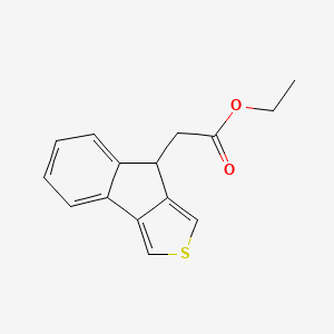 molecular formula C15H14O2S B1449364 Ethyl 2-(8H-Indeno[1,2-c]thiophen-8-yl)acetate CAS No. 1864053-11-1