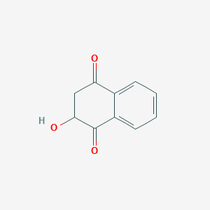 molecular formula C10H8O3 B14493671 2-Hydroxy-2,3-dihydronaphthalene-1,4-dione CAS No. 63534-43-0