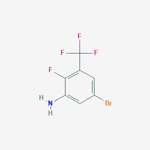 molecular formula C7H4BrF4N B1449369 5-溴-2-氟-3-(三氟甲基)苯胺 CAS No. 1805580-19-1