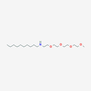 molecular formula C19H41NO4 B14493692 N-Decyl-2,5,8,11-tetraoxatridecan-13-amine CAS No. 65597-11-7