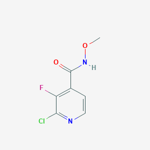 molecular formula C7H6ClFN2O2 B1449371 2-Chloro-3-fluoro-N-methoxypyridine-4-carboxamide CAS No. 1877404-95-9