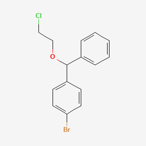 molecular formula C15H14BrClO B1449372 p-Bromobenzhydryl 2-Chloroethyl Ether CAS No. 71783-98-7
