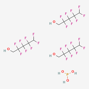 molecular formula C15H15F24O6P B14493728 Phosphorous acid--2,2,3,3,4,4,5,5-octafluoropentan-1-ol (1/3) CAS No. 65611-17-8