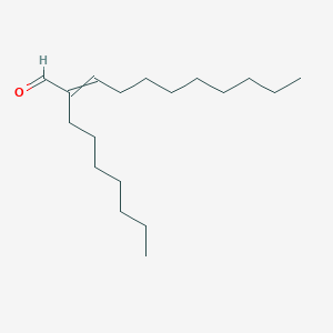 molecular formula C18H34O B14493729 2-Heptylundec-2-enal CAS No. 64935-40-6