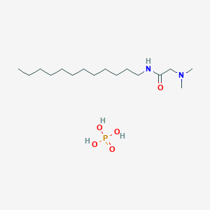 molecular formula C16H37N2O5P B14493743 2-(dimethylamino)-N-dodecylacetamide;phosphoric acid CAS No. 65284-04-0