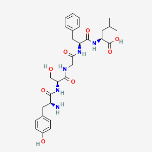 molecular formula C29H39N5O8 B14493761 L-Tyrosyl-L-serylglycyl-L-phenylalanyl-L-leucine CAS No. 63480-71-7