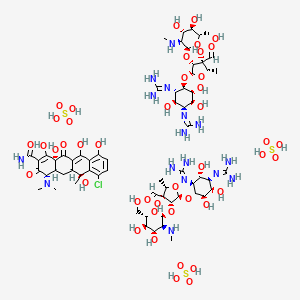molecular formula C64H107ClN16O44S3 B1449377 Streptocyclin CAS No. 8069-81-6