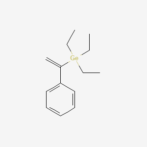 molecular formula C14H22Ge B14493775 Triethyl(1-phenylethenyl)germane CAS No. 63139-22-0