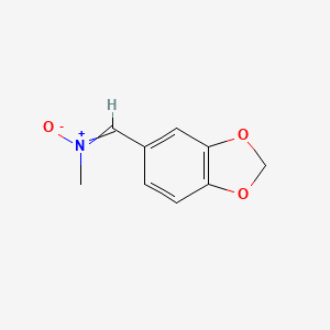 molecular formula C9H9NO3 B14493827 Methanamine, N-(1,3-benzodioxol-5-ylmethylene)-, N-oxide CAS No. 63418-54-2