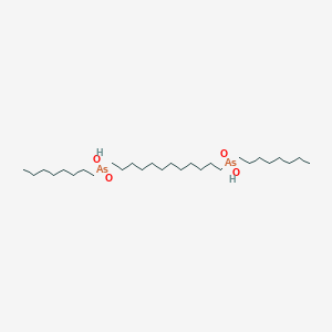 molecular formula C28H60As2O4 B14493875 Dodecane-1,12-diylbis(octylarsinic acid) CAS No. 63586-97-0