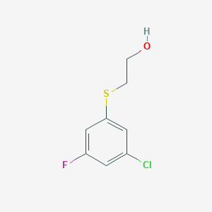 B1449388 2-(3-Chloro-5-fluorophenylsulfanyl)-ethanol CAS No. 2167495-12-5