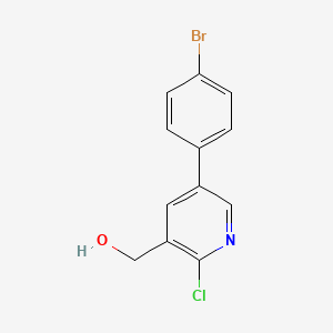 molecular formula C12H9BrClNO B1449389 (5-(4-Bromophenyl)-2-chloropyridin-3-yl)methanol CAS No. 1344045-78-8
