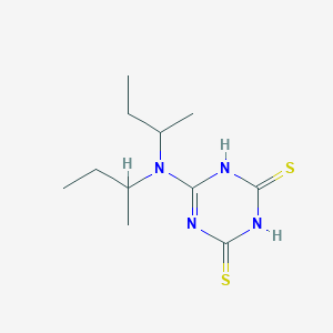 molecular formula C11H20N4S2 B14493909 6-[Di(butan-2-yl)amino]-1,3,5-triazine-2,4(1H,3H)-dithione CAS No. 63662-73-7
