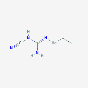 molecular formula C4H8HgN4 B14493912 Mercury, (3-cyanoguanidino)ethyl- CAS No. 63869-03-4