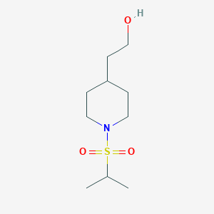 molecular formula C10H21NO3S B1449397 2-(1-(Isopropylsulfonyl)piperidin-4-yl)ethanol CAS No. 1435489-66-9