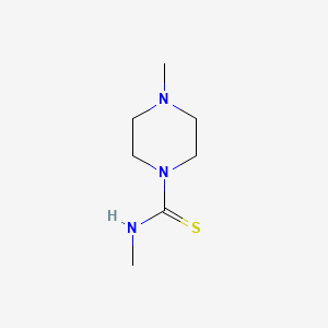 molecular formula C7H15N3S B14493984 N,4-dimethylpiperazine-1-carbothioamide CAS No. 64574-95-4