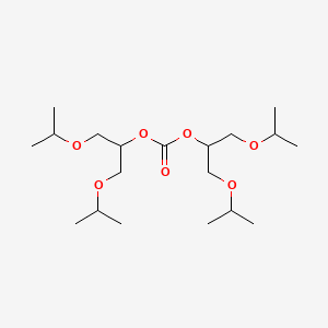 molecular formula C19H38O7 B14493993 Carbonic acid, bis(1,3-diisopropoxyisopropyl)ester CAS No. 64057-77-8