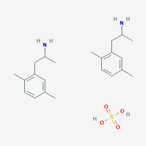 molecular formula C22H36N2O4S B14493997 2,5-Dimethylphenisopropylamine sulfate CAS No. 63951-02-0
